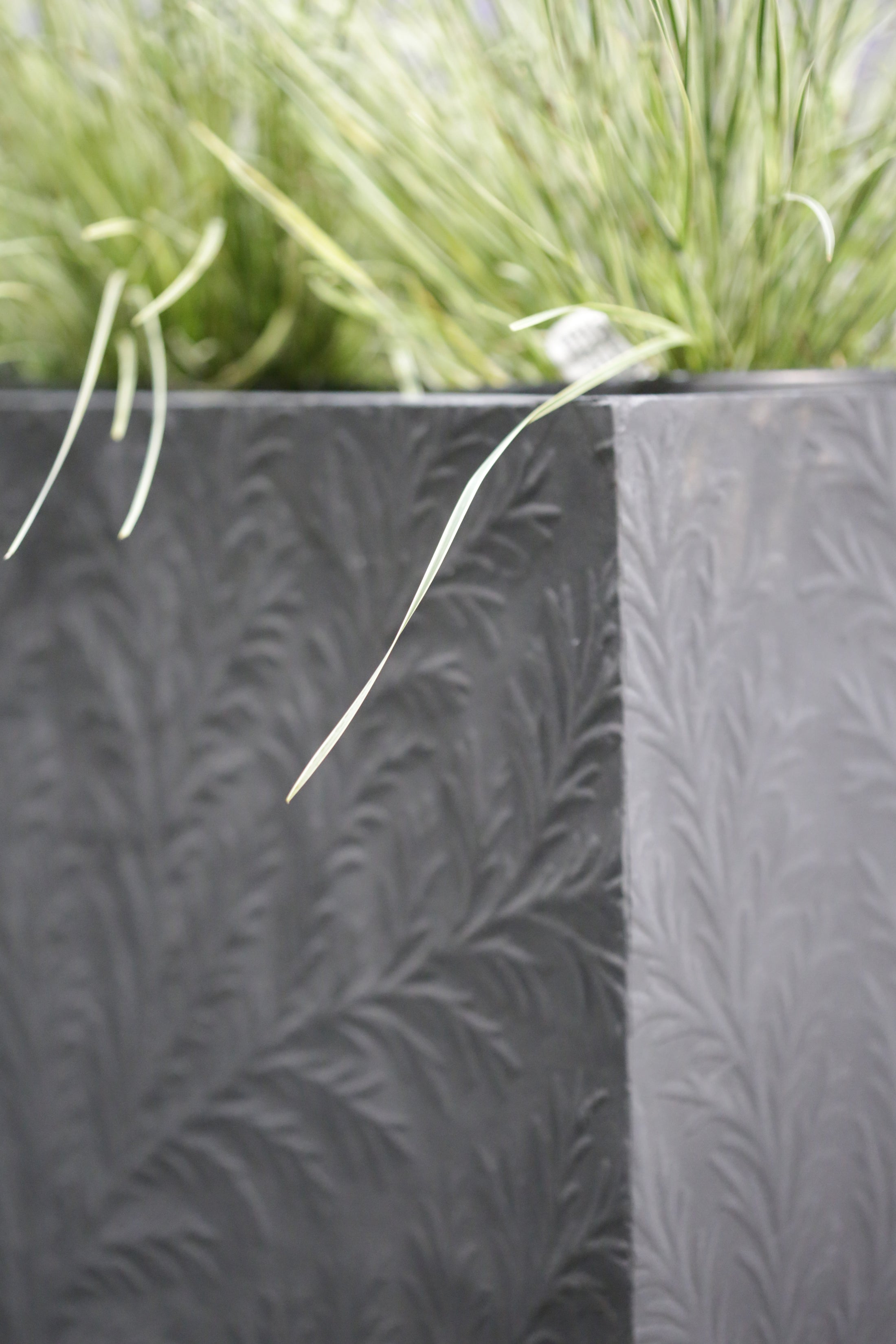 Custom textured architectural panel produced through a digital mold and casting workflow